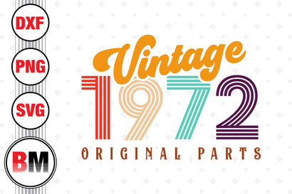 Vintage 1972 SVG, PNG, DXF Files SVG BMDesign 