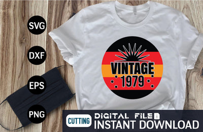 Vintage 1979 svg SVG designer krishna 