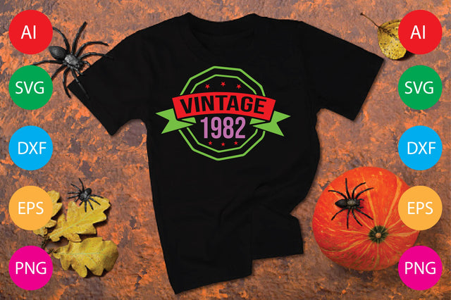 VINTAGE 1982 SVG CraftlabSvg29 