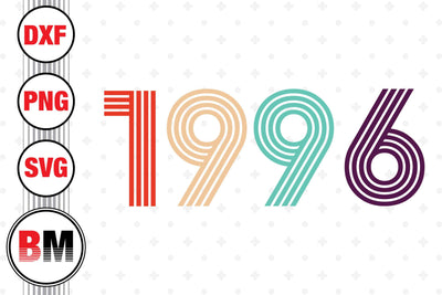 Vintage 1996 SVG, PNG, DXF Files SVG BMDesign 