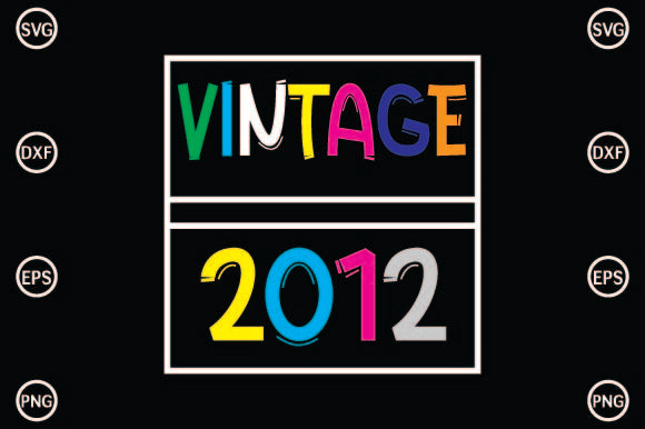 Vintage 2012 SVG CraftlabSvg29 