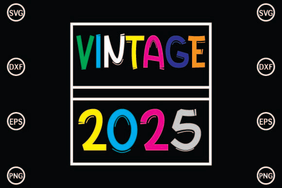 Vintage 2025 SVG CraftlabSvg29 