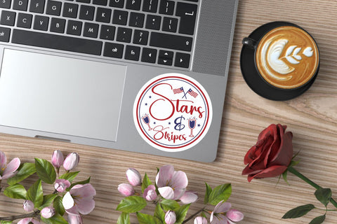 Vintage 4th of July Sticker Bundle Sublimation DESIGNS DARK 