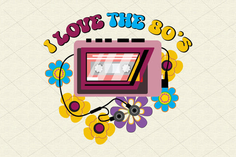 Vintage 80's, 90's Mixtape Design Bundle Sublimation Rupkotha 