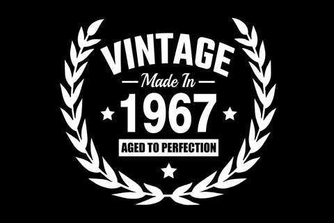 Vintage Aged To Perfection Birthday Design Svg Png Dxf SVG Litke Designs 