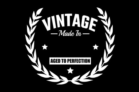 Vintage Aged To Perfection Birthday Design Svg Png Dxf SVG Litke Designs 