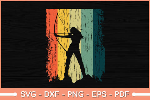 Vintage Archery Bow Hunting Svg Cutting File SVG Helal 