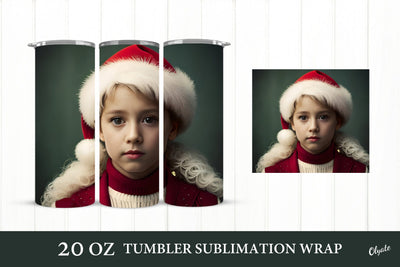 Vintage Baby Face. 20 OZ Tumbler. Christmas Retro Sublimation Olga Terlyanskaya 