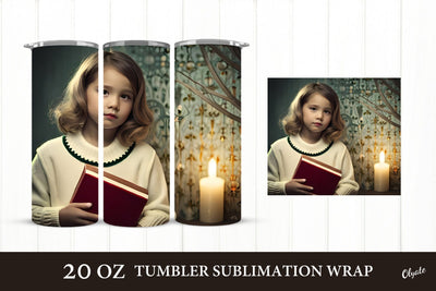 Vintage Baby Tumbler. 20 OZ Christmas Retro Sublimation Sublimation Olga Terlyanskaya 