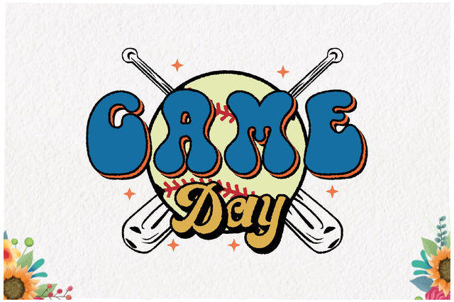 Vintage Baseball Game Day Sublimation Sublimation Jagonath Roy 