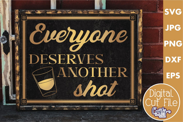 Vintage Beer Svg | Art Deco Everyone Deserves Another Shot SVG Crafty Mama Studios 