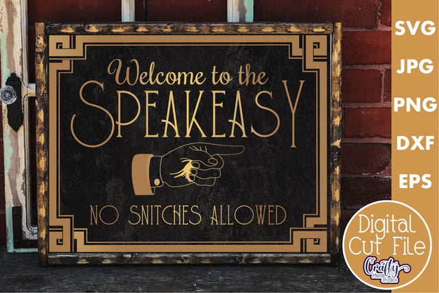 Vintage Beer Svg | Art Deco Welcome To The Speakeasy File SVG Crafty Mama Studios 