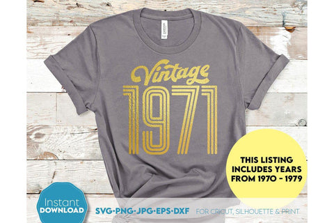 Vintage Birthday Shirt SVG Bundle | Father Birthday Shirts SVG Bundle SVG March Design Studio 