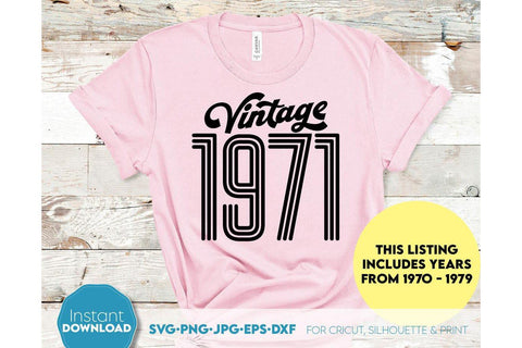 Vintage Birthday Shirt SVG Bundle | Father Birthday Shirts SVG Bundle SVG March Design Studio 