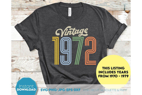 Vintage Birthday Shirt SVG Bundle | Father Birthday Shirts SVG Bundle SVG March Design Studio 