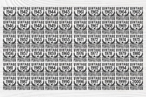 Vintage Birthday SVG, Aged to Perfection Svg, Png SVG TonisArtStudio 