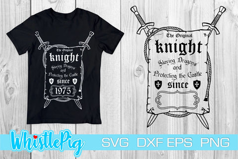 Vintage Birthday SVG Birthday Svg Dad Birthday Svg Medieval SVG Whistlepig Designs 