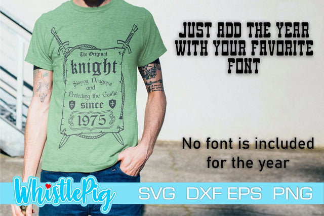 Vintage Birthday SVG Birthday Svg Dad Birthday Svg Medieval SVG Whistlepig Designs 