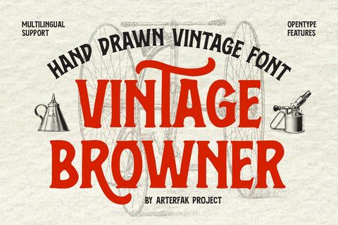 Vintage Browner Font Arterfak Project 