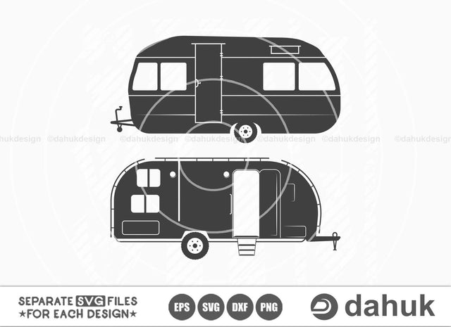 Vintage Camper Van SVG, Camping Vector, Caper svg, Camping car svg, Camp car, Camp car clipart, Camp Sign, Camp Trailer svg, eps, dxf, Png SVG dahukdesign 