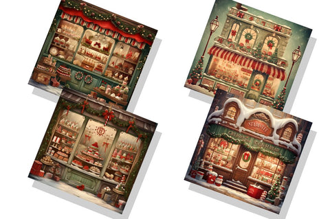 Vintage Christmas Cake bundle Sublimation Regulrcrative 