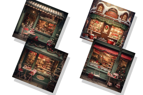 Vintage Christmas Cake bundle Sublimation Regulrcrative 