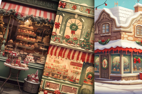 Vintage Christmas Cake bundle Sublimation Regulrcrative 