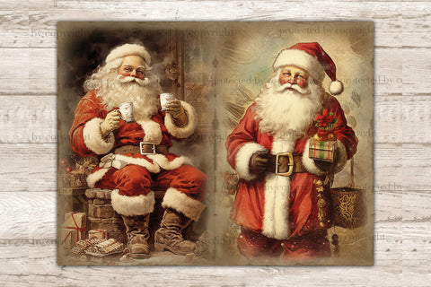 Vintage Christmas Junk Journal Page | Winter Scrapbook Paper SVG GlamArtZhanna 