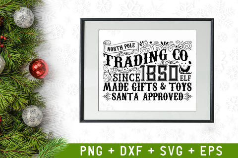 Vintage Christmas Sign Bundle SVG Rupkotha 