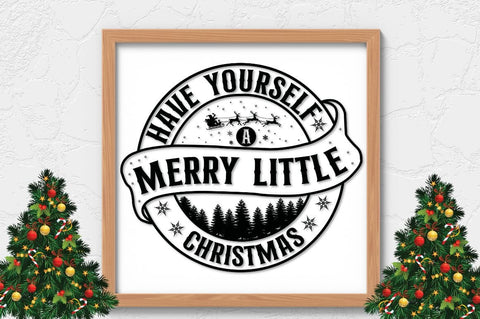 Vintage Christmas Sign SVG Bundle SVG DESIGNISTIC 