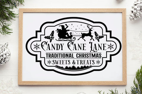 Vintage Christmas Sign SVG Bundle SVG DESIGNISTIC 