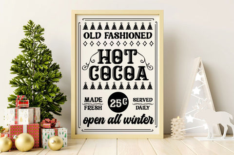 Vintage Christmas Sign SVG Bundle SVG DESIGNISTIC 