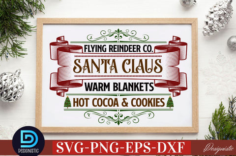 vintage Christmas sign svg bundle SVG DESIGNISTIC 