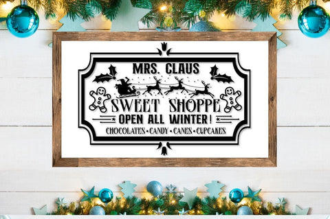 Vintage Christmas Sign SVG Bundle SVG DESIGNISTIC 