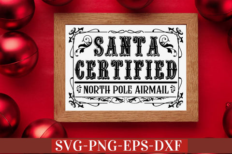 Vintage Christmas Sign SVG Bundle SVG DESIGNISTIC 