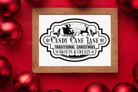 Vintage Christmas Sign SVG Bundle SVG DESIGNISTIC 