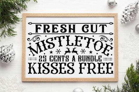 Vintage Christmas Sign Svg Bundle SVG Regulrcrative 