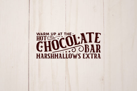Vintage Christmas Warm Up at the Hot Chocolate Bar SVG SVG CraftLabSVG 