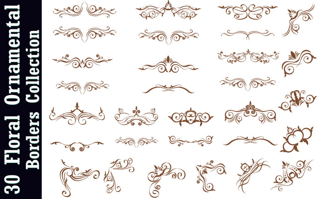 Vintage corner frames isolated on White Background SVG naemmiah021 