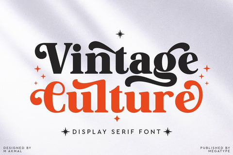 Vintage Culture Font Megatype 