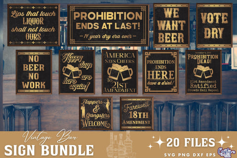 Vintage Dad Bundle Svg | Art Deco Style Beer Quotes SVG Crafty Mama Studios 