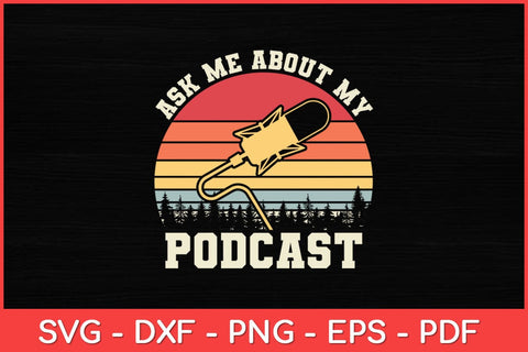 Vintage Eat Sleep Podcast Repeat Funny Svg Design SVG artprintfile 