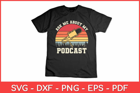 Vintage Eat Sleep Podcast Repeat Funny Svg Design SVG artprintfile 