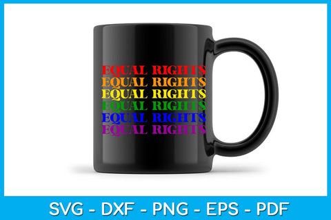 Vintage Equal Rights Sign Pride Month SVG PNG PDF Cut File SVG Creativedesigntee 