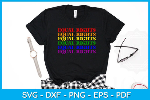 Vintage Equal Rights Sign Pride Month SVG PNG PDF Cut File SVG Creativedesigntee 