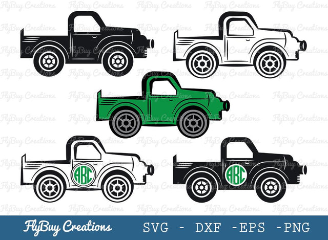 Vintage Farm Truck Svg Cut File| Truck | Wheeler | Trucker | Truck Driver | Vintage Truck | Pickup Truck SVG ETC Craft 
