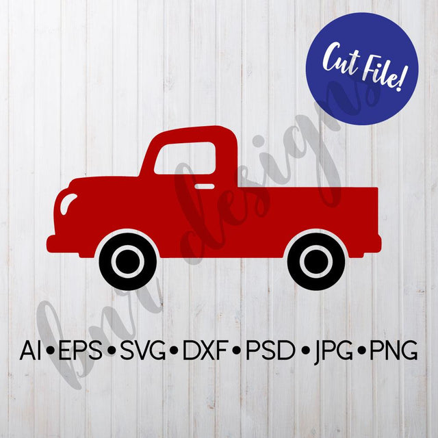 Vintage Farm Truck SVG SVG BNRDesignShop 