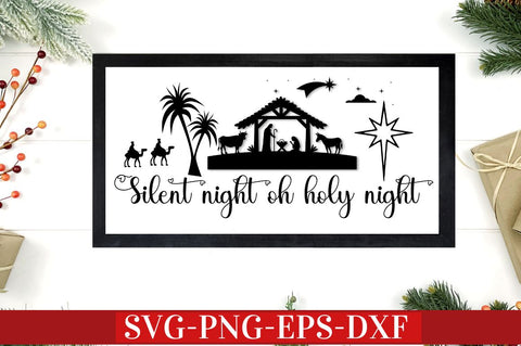 Vintage Farmhouse Christmas Sign SVG Bundle SVG DESIGNISTIC 