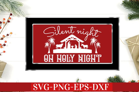 Vintage Farmhouse Christmas Sign SVG Bundle SVG DESIGNISTIC 