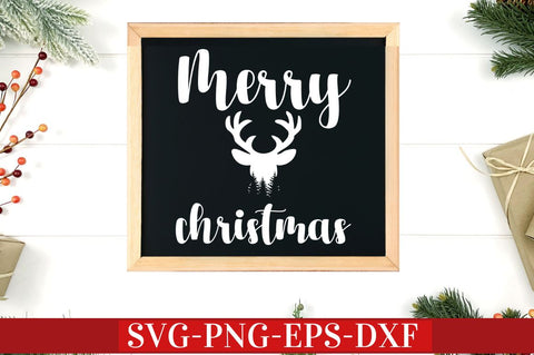 Vintage Farmhouse Christmas Sign SVG Bundle SVG DESIGNISTIC 